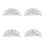 4 Unidades Tiara Para Com Cristais Para 3