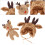 2 Set Baby Vinter Stickade Hattar Hörn Ullhatt 9