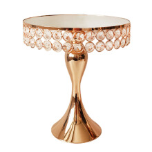Elegante Party-Dekorationsplatte mit Kristallakzenten, goldener Cupcake-Ständer aus Metall, stabile Dessertpräsentation, luxuriöser