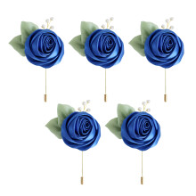 5Pcs Elegant Rose Corsage Artificial Rose-royal blue
