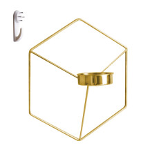 Minimalist Decorative Wall Sconces With Cubic Candle Holder Durable Metal Frame For Living Room Bedroom Decor Minimalist Design Rust Resistant Artisti