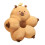 Comfortable Back Cushions Soft Plush Capybara-round eyes S 1