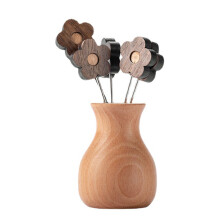 Fruit Fork Fruit Pick Flower Shape Pick Cocktail Stick Sandwich Fruit Toothpick 3 Styles Flower And Fruit Set