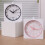 Square Table Clock Quiet Alarm Clock with Night-orange color 5