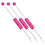 3x/Set Seam Rippers Thread Remover Practical Stitching-Rose Red 1