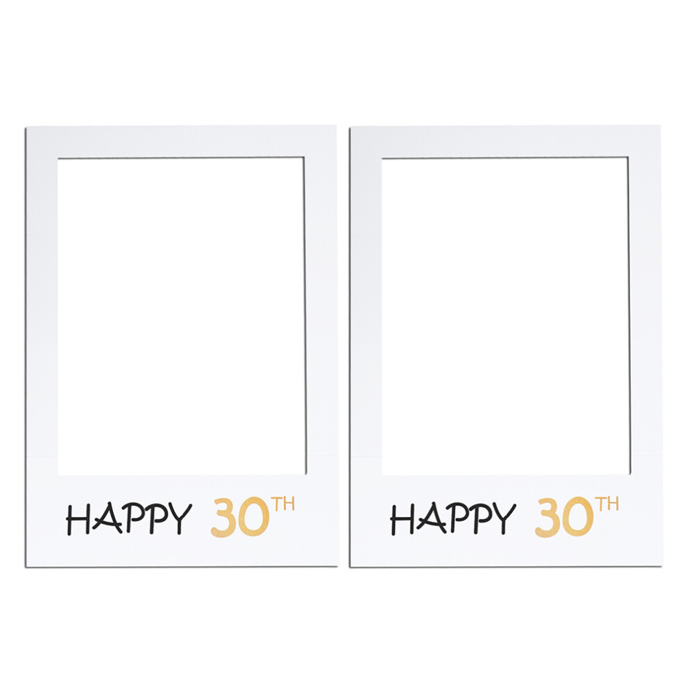 3 Pieces Photo Booth Frame Birthday Cutout Props Picture Cutouts 3541947879306