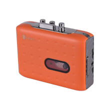 Tonivent tragbarer Kassetten-zu-MP3-Konverter, 3W, 11,693,3 cm, Schwarz/Orange