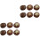 12 Pcs Simulated Mushroom Models Decorative Photo Props 5