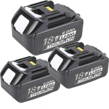 (1 pakke) 1-3 stk. 18V BL1860B reservebatteri kompatibelt med Makita 18V batterier 6,0Ah BL1850B BL1850 BL1860