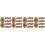 40Pcs Durable Golden Fillable Plastic Eggs for 4