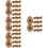 40Pcs Durable Golden Fillable Plastic Eggs for 7