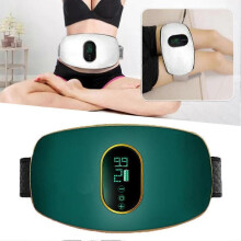 (Grön) Trådlöst bantningsbälte och bukmassageapparat - Bärbar fettförbrännings- och viktminskningsmaskin för tonad mage
