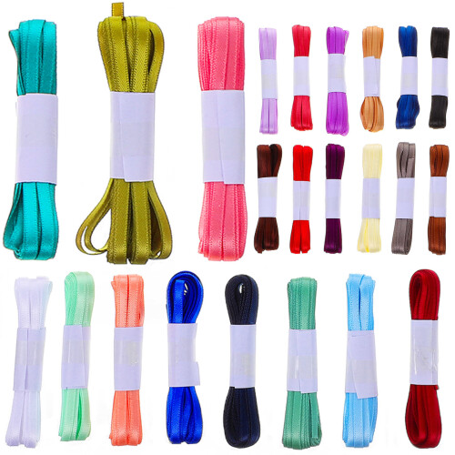 120 Pcs Solid Color Polyester Ribbon For Gift Wrapping And Crafts 1