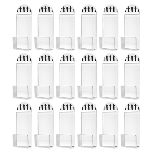 Modern Album Record Display Wall Mount 18PCS Acrylic-Clear