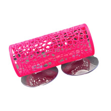 Crevettes Guppy cachettes Bettas abri jouet cachettes-rose rouge
