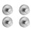 Pack of 4 Functional Stainless Suction Hooks for Hanging-4 A01 1