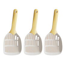 3lots Kittens Toilet Cleaning Tool Reptiles Sand Shovel-Yellow