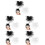 10 Pezzi Fascinator Per Tè Matrimonio Banchetto 6