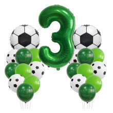 Aluminum Foil Balloons for Wide Occasions, Easy to Use Soccer Ball Decorations with Auto-Seal for Quick Inflation, Suitable for Children's Boy Birthda