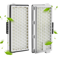 2 stk. Hepa Airclean Plus 50-filtre, hvite, til Miele Complete C3 Powerline, S8340 støvsugerfiltre, Air Clean Sf-Ha 50 til Complet
