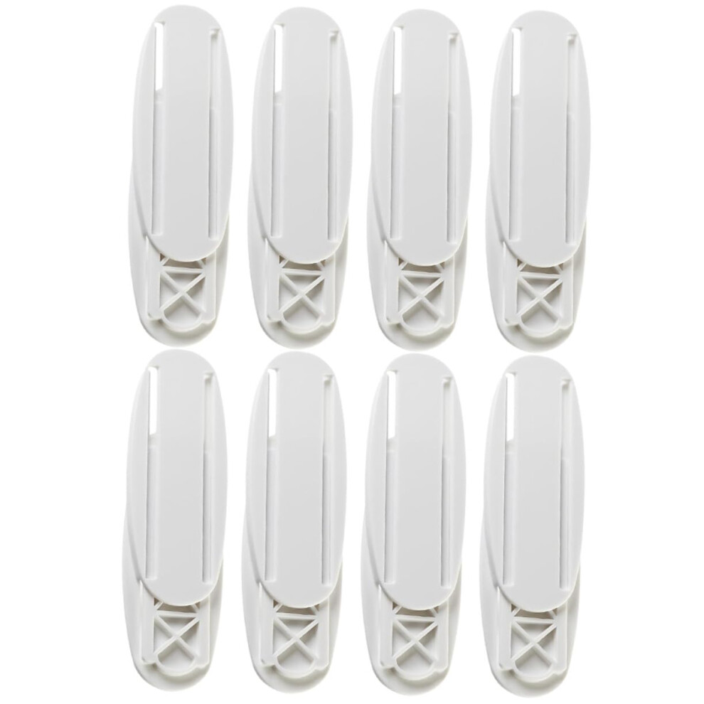 Power Strip Holder 8Pack Wallmount Adhesive Cable Management Pp Material Spacesaving Mount Bracket For Home Office 9105992509478