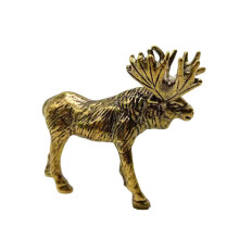 Messing antieke eland sculptuur eland beeldje voor woonkamer