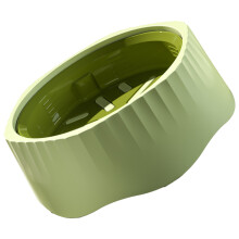 Unique Detachable Dish Cats Bowl Slows Down Feeding for-Green