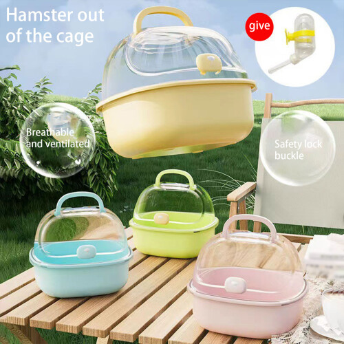 Fashionable Hamster Outing Cage Convenient Hamster Carry-green 2