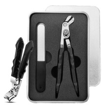 Graddi Orthoclip, Ergonomisk Buet Tåneglklipper med Langt Håndtag