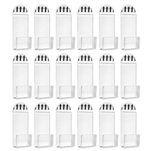 Acrylic Album Record Wall Mount 18Pcs Self Adhesive-Clear