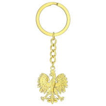 (Auriu) Breloc vintage polonez cu vultur și pandantiv pentru bărbați și femei, aur, argint, metal, animal, rucsac, breloc etnic,
