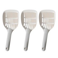 3pcs Long Handle Cats Litter Scooper Fine Meshes Cats-Gray