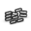 (Sort-Sort) Urremrem Universal 20mm Holder Fastgørelsesring Silikone Urholder 4