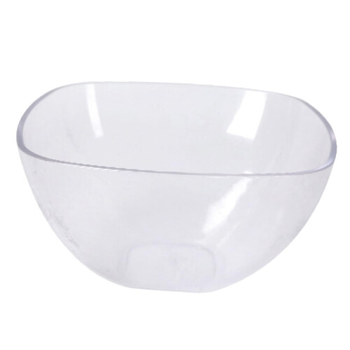 Acrylic Dessert Bowl Medium Square Serving Bowl, Lightweight MultiUse for Fruit Yogurt Ice Cream, Kitchenware for Home