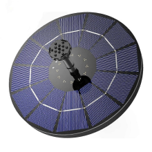 Fontanna solarna z wbudowanym panelem słonecznym, pompa solarna do stawu, pompa ogrodowa, pływająca pompa solarna do fontanny, 6 efektów, k