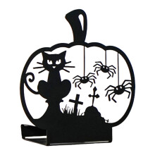 Bougeoirs d'horreur pour Halloween, chandelier en fer pour-B