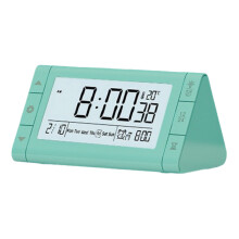 Horloge numérique LED en plastique avec écran à-Vert clair