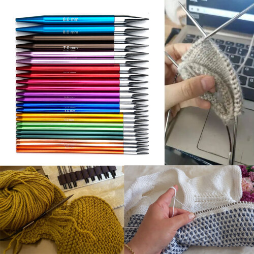 Multifunctional Circular Knitting Needle Set Size 3.0mm-8.0mm 1