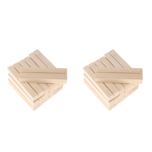 Pack Tischschildhalter Grußkartenpräsentation Holz Memo 1