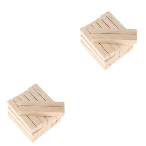 Pack Tischschildhalter Grußkartenpräsentation Holz Memo 2