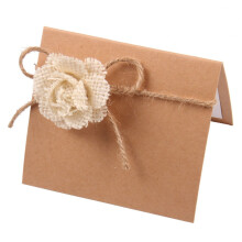 20 Gastkarten Für Party Jute