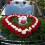 2 Grün Blumendekoration Auto Front Hochzeit Party Braut 6