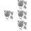 4 Sets Kinderwintermuts Met Winddichte Gebreide Handschoenen 6