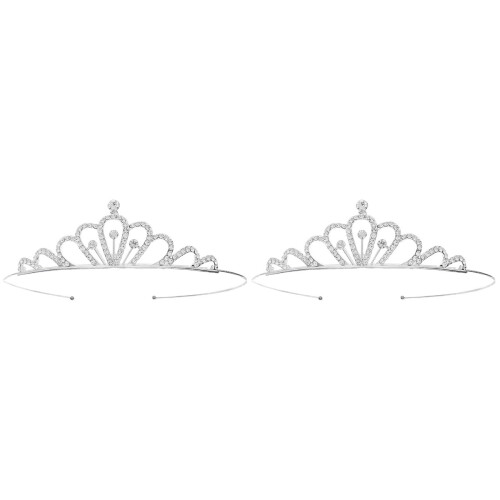 Set Aus 2 Deko Hochzeit Braut Tiara 1