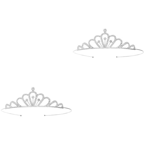 Set Aus 2 Deko Hochzeit Braut Tiara 2