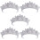 5Stück Glitzernde Tiara Für Braut Hochzeit 10