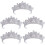 5Stück Glitzernde Tiara Für Braut Hochzeit 8