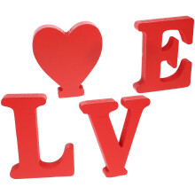 3 Sets Holz Liebe Schild Tischdekoration Hochzeit Valentinstag