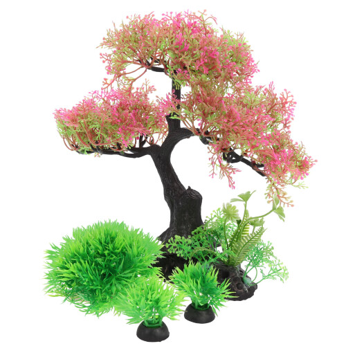 3Sets Valse Aquarium Kit Vis Tank Decor En Landschap
