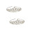 2St Glitzernde Haarreif Tiara Für Silber 7